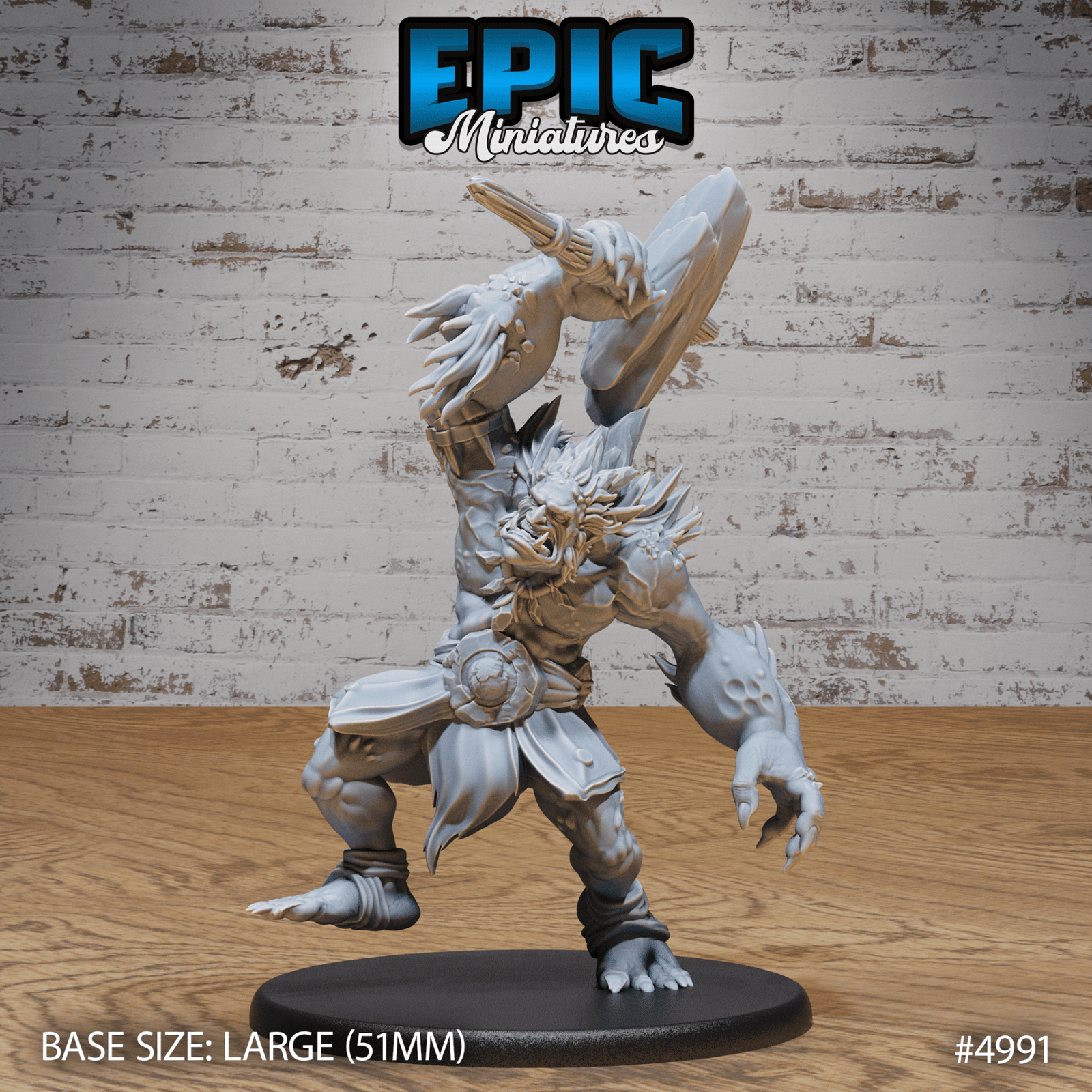 Savage Troll 4990 - 4992 | Epic Miniatures | D&D Tabletop Miniature | Buy Online from The Home Crafters