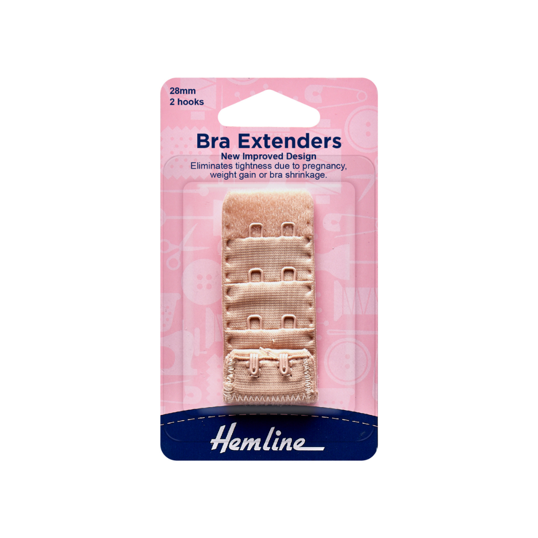 Hemline Bra Back Extender - choice of colour & size