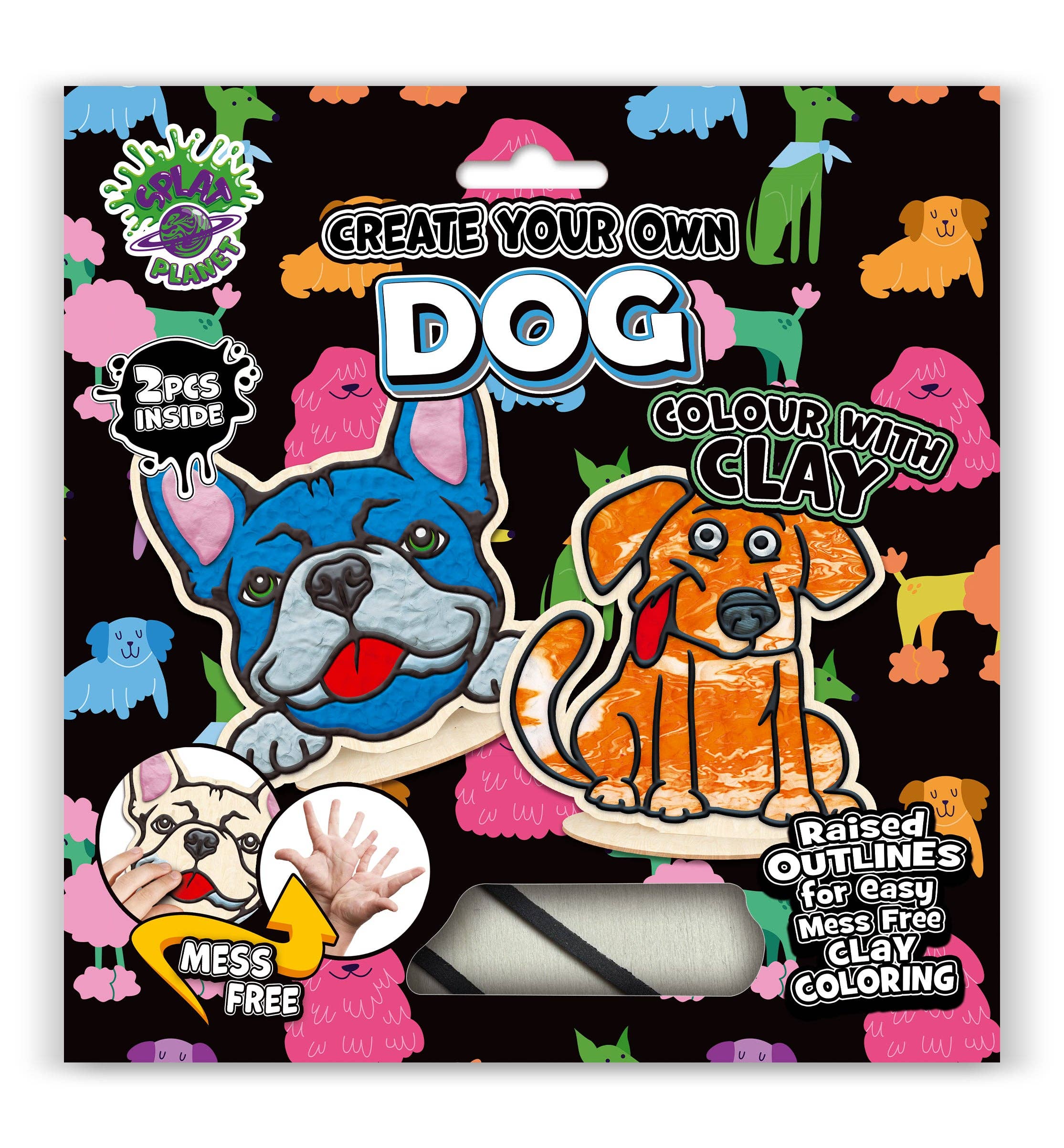 Dog Clay Colouring Kit