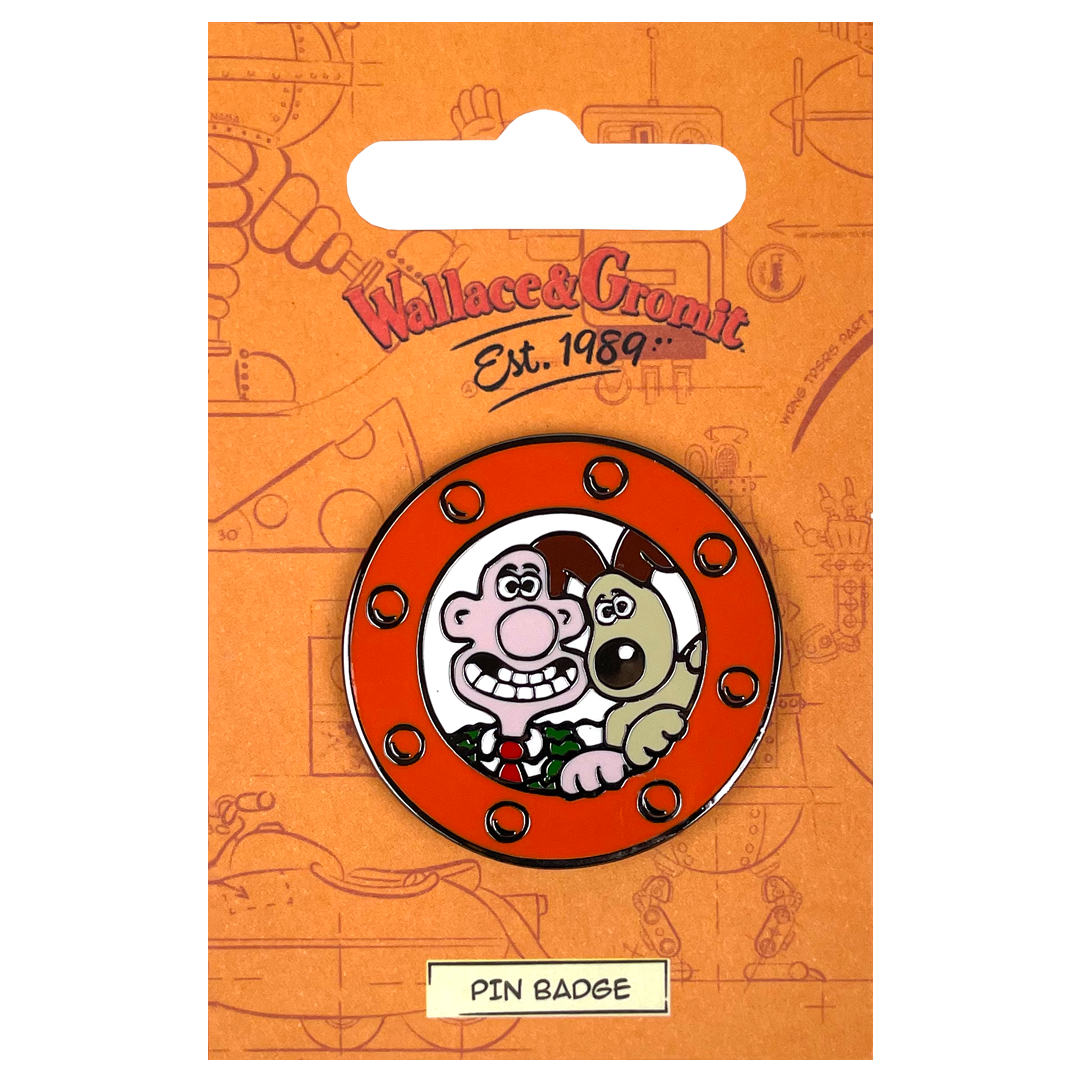 Wallace & Gromit Porthole Pin Badge