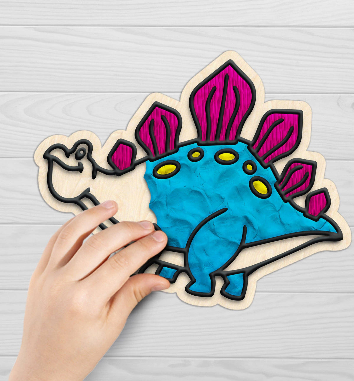 Dinosaur Clay Colouring. Kit | Buy Online from The Home Crafters