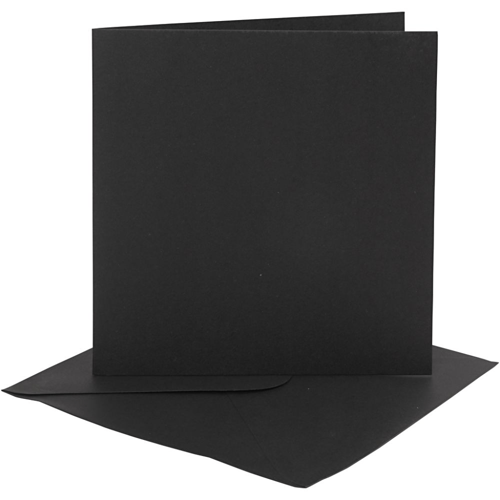 Coloured Blank Cards with Envelopes: 15x15cm - 4pk | Buy Online from The Home Crafters