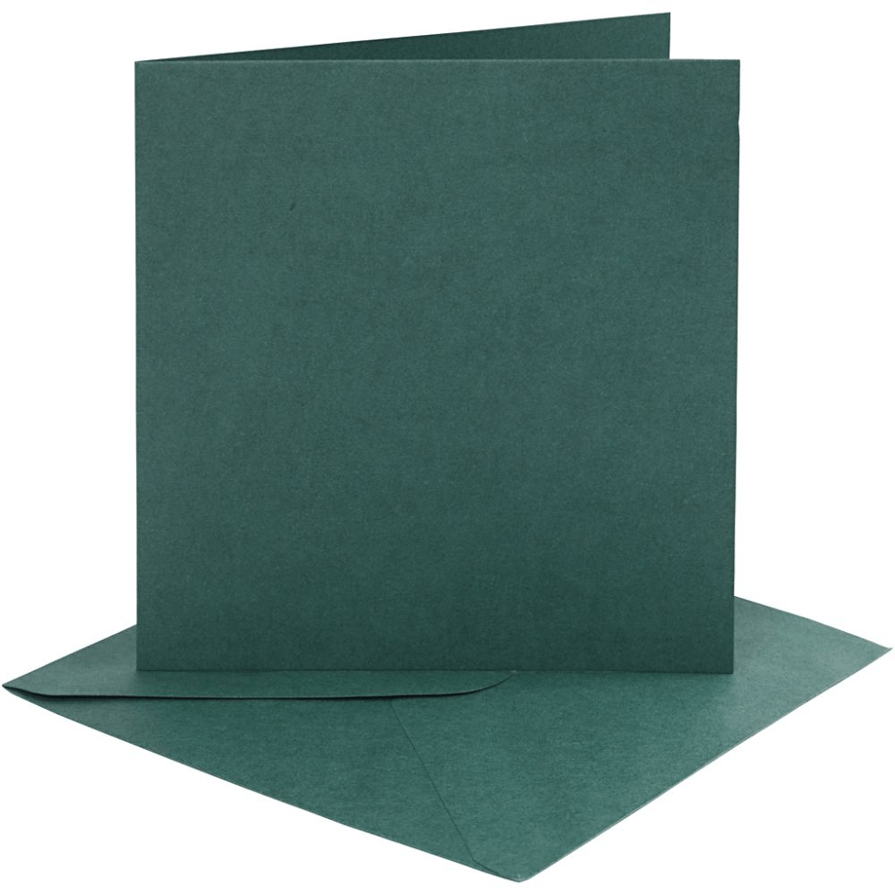 Coloured Blank Cards with Envelopes: 15x15cm - 4pk | Buy Online from The Home Crafters