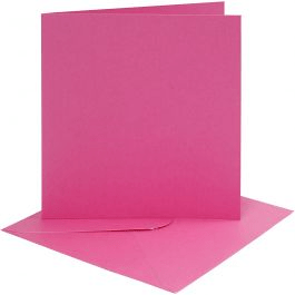 Coloured Blank Cards with Envelopes: 15x15cm - 4pk | Buy Online from The Home Crafters