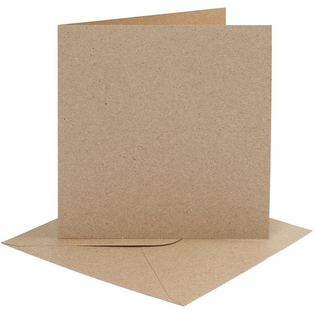 Coloured Blank Cards with Envelopes: 15x15cm - 4pk | Buy Online from The Home Crafters