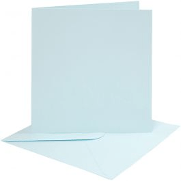 Coloured Blank Cards with Envelopes: 15x15cm - 4pk | Buy Online from The Home Crafters