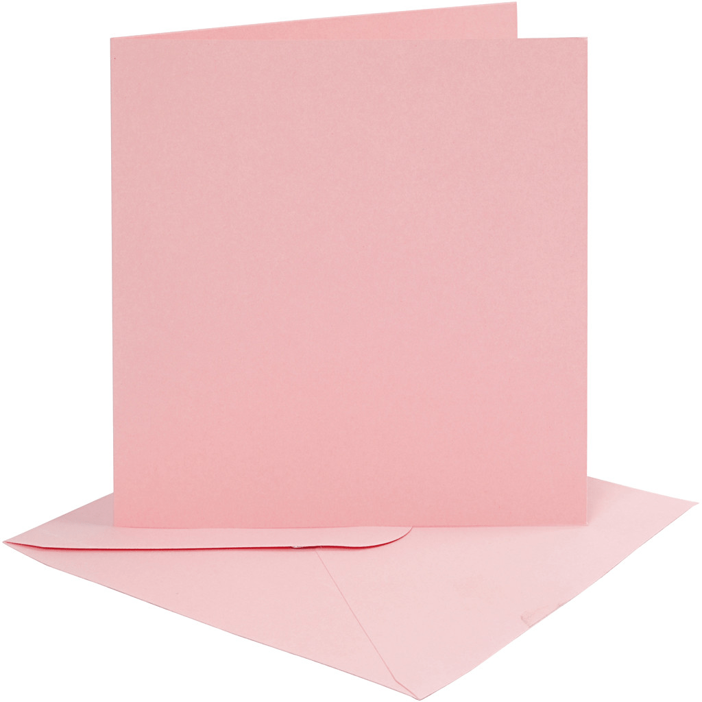 Coloured Blank Cards with Envelopes: 15x15cm - 4pk | Buy Online from The Home Crafters