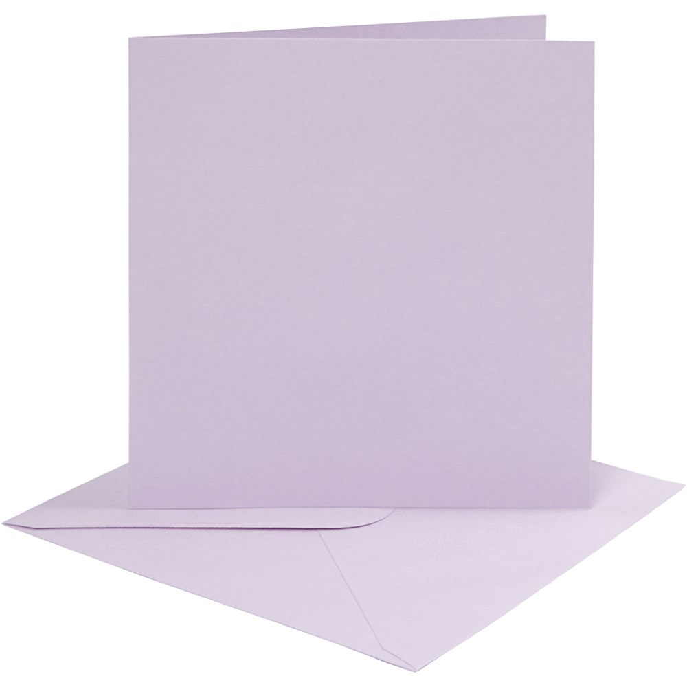 Coloured Blank Cards with Envelopes: 15x15cm - 4pk | Buy Online from The Home Crafters