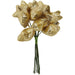 25mm Stars on Wire: Gold - 12pc | Buy Online from The Home Crafters
