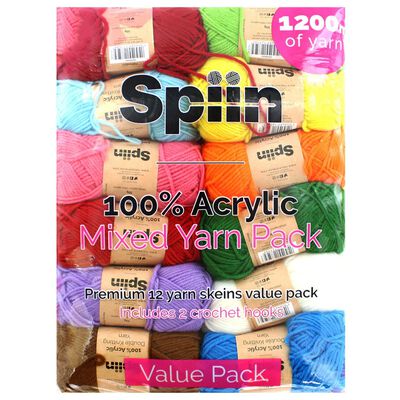 Spiin Premium Yarn Value Pack - 12x 50g