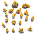Resin Bits: Skulls & Bones - 1:48-1:35 Burning Skulls - 30pc | Buy Online from The Home Crafters