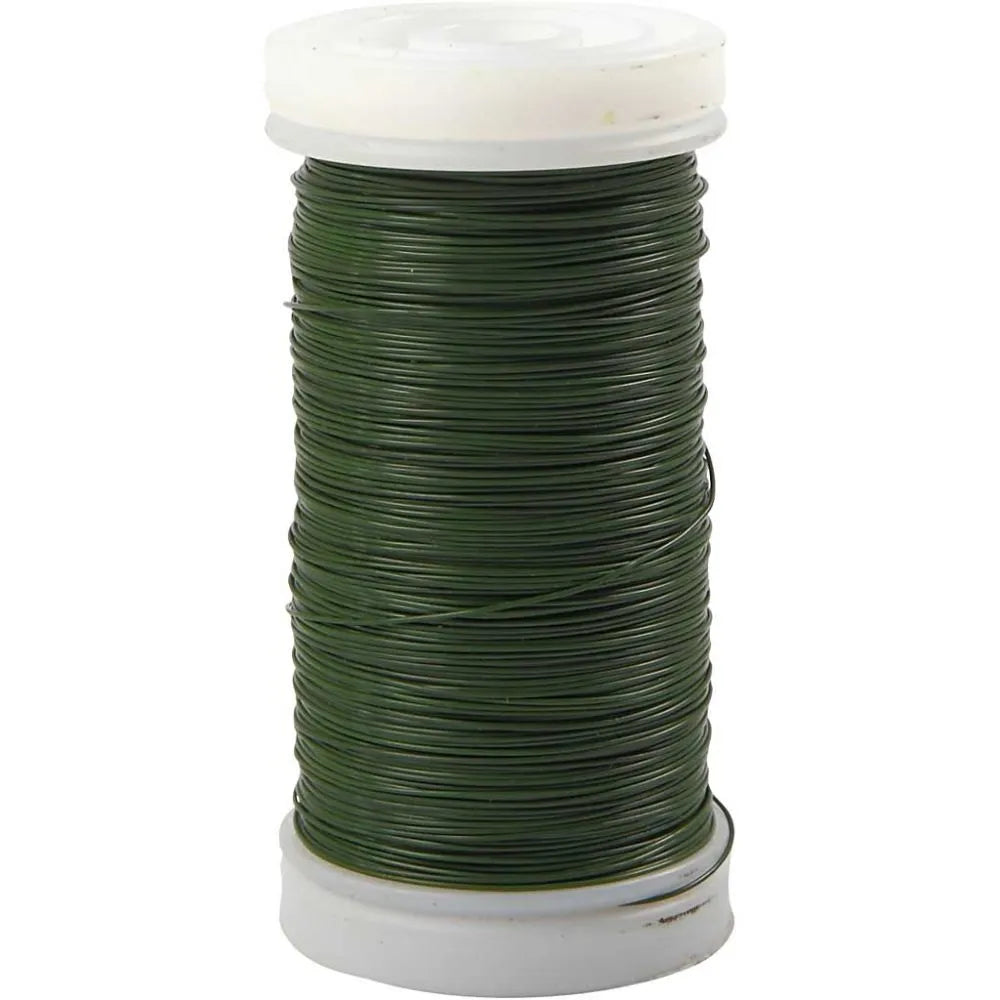 0.3mm Florist Craft Wire - Green