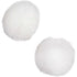 Single Pom poms: White - various sizes
