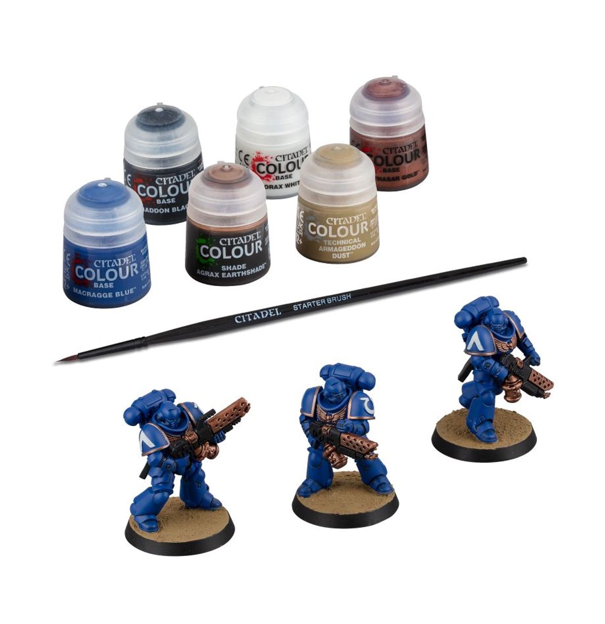 Start Here: Warhammer 40k: Space Marines - Infernus Marines + Paints Set