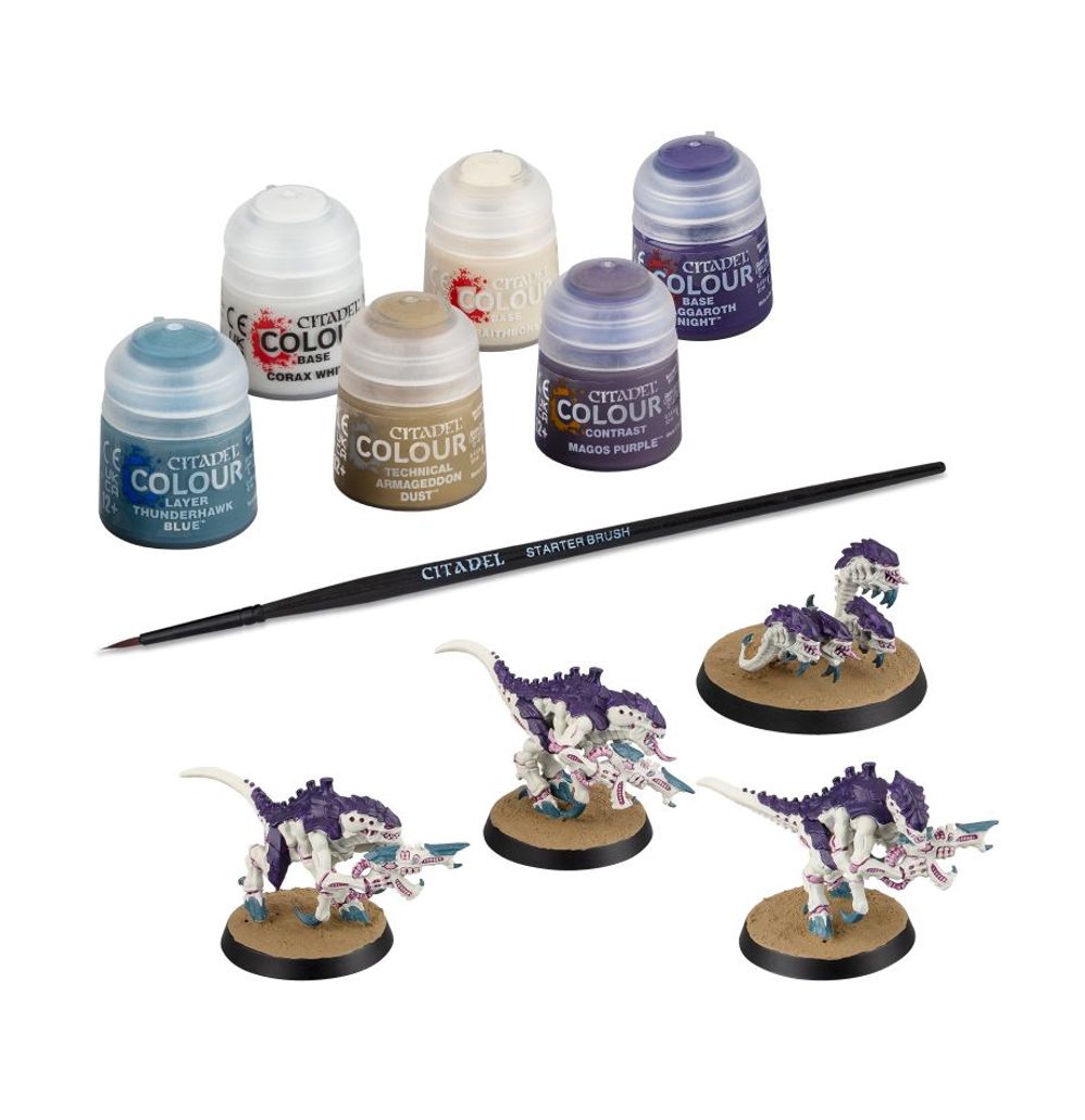 Start Here: Warhammer 40k: Termagants and Ripper Swarm + Paints Set