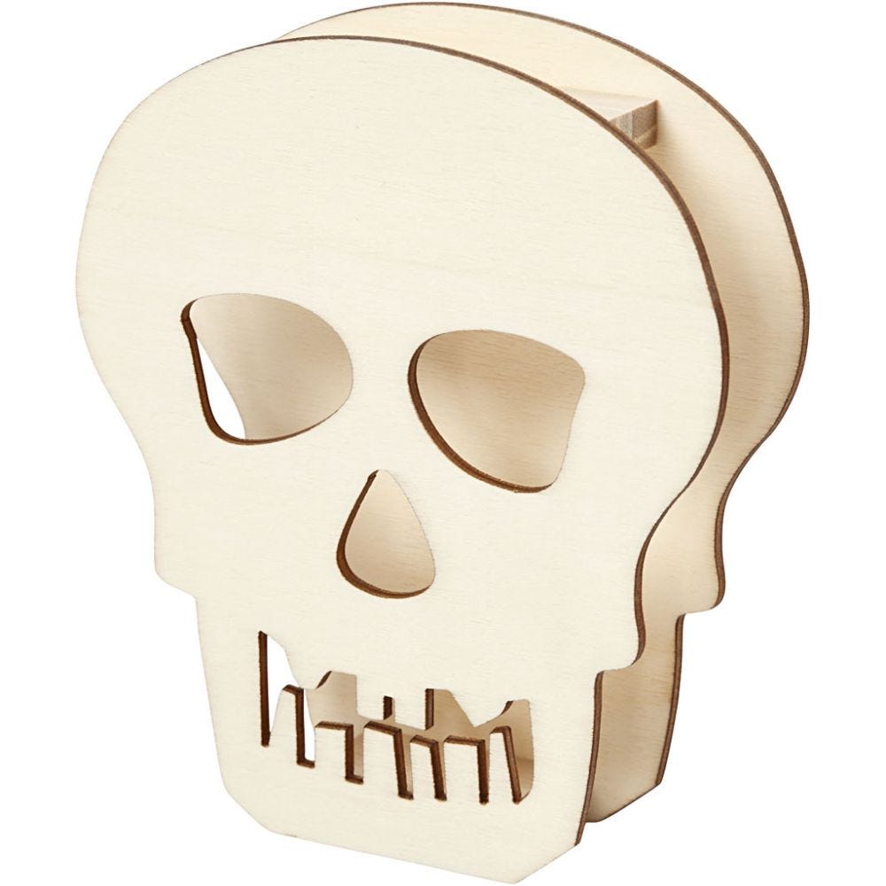 Made of Wood: Freestanding Plywood Skull