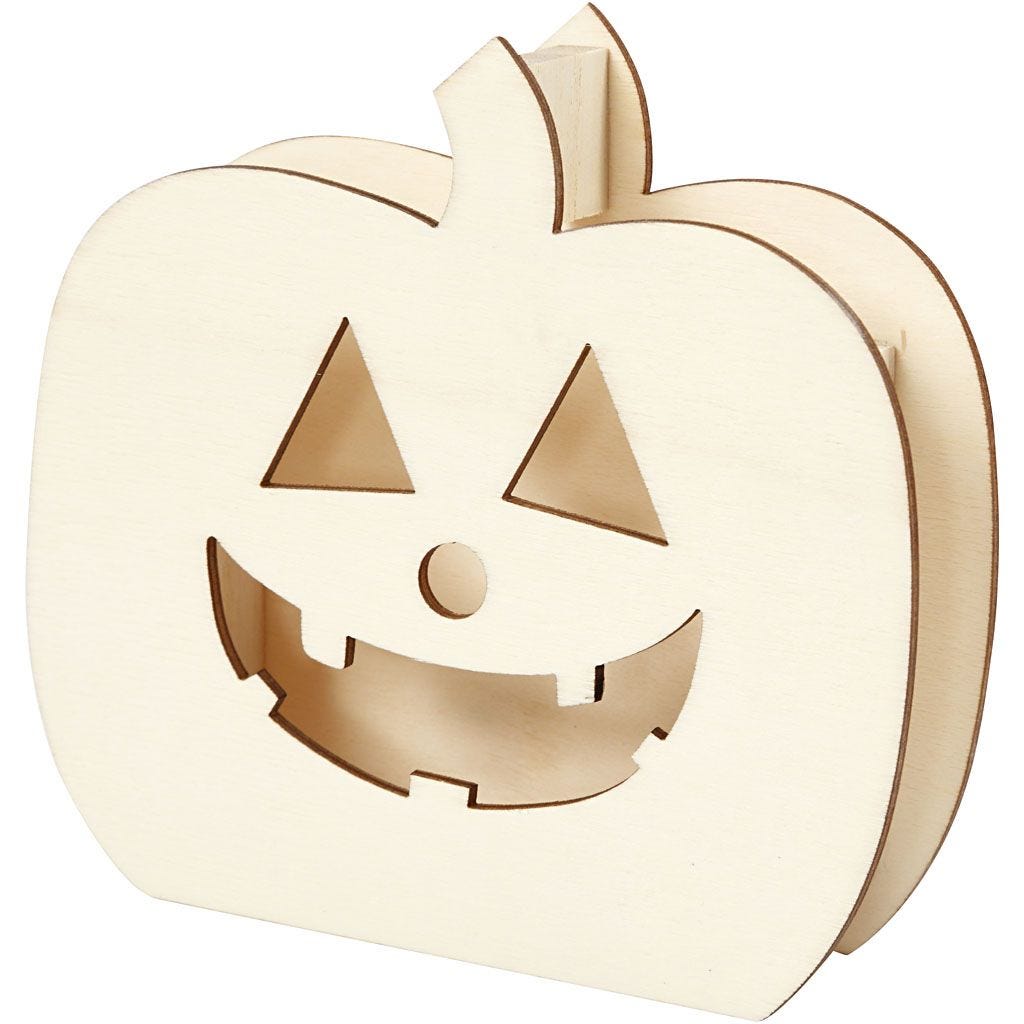 Made of Wood: Freestanding Plywood Pumpkin Head