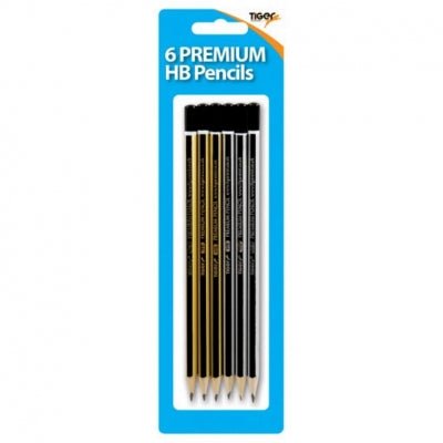 Tiger: Hb Premium Pencils - 6pc | Buy Online from The Home Crafters