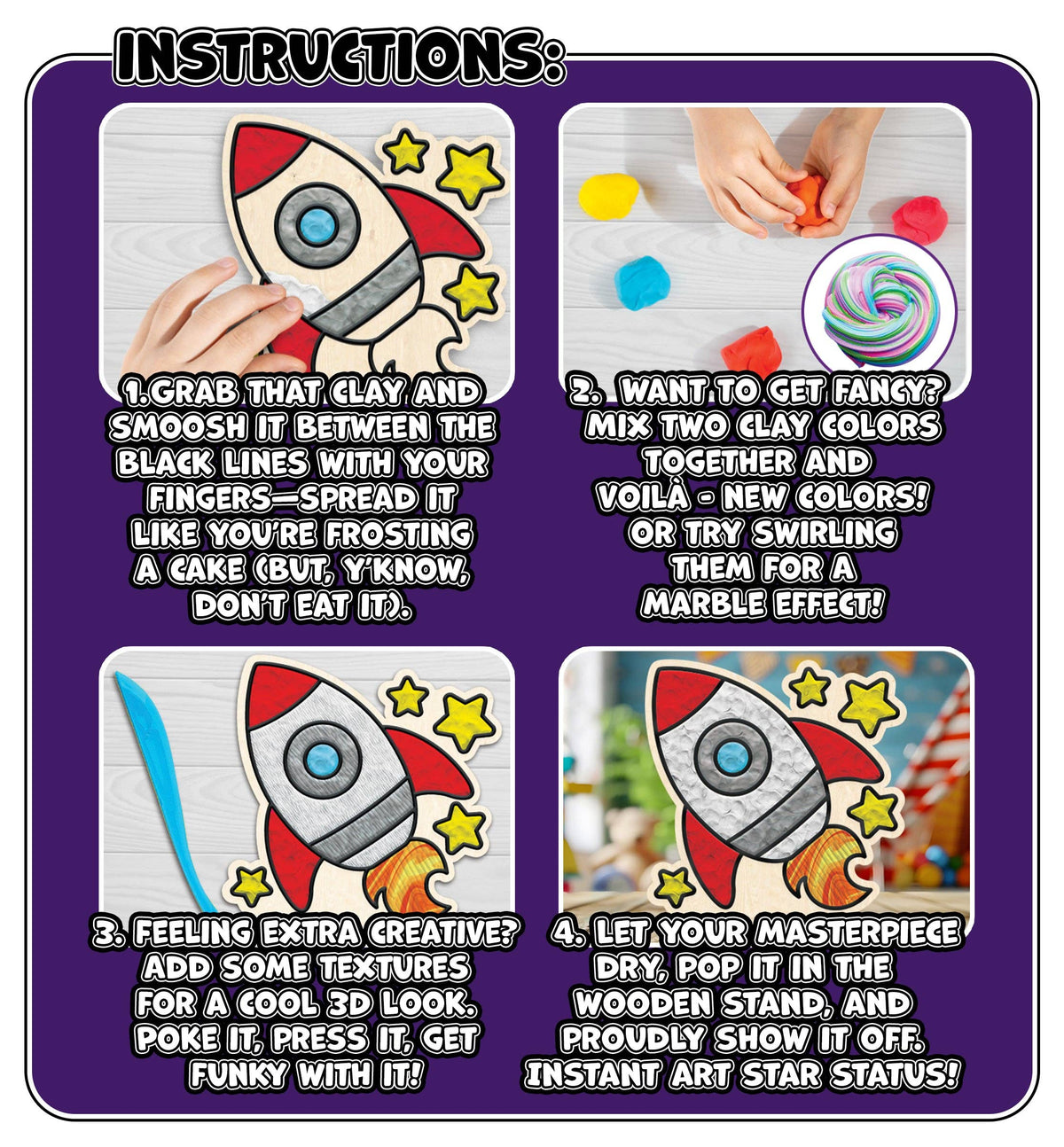 Space Clay Colouring Kit