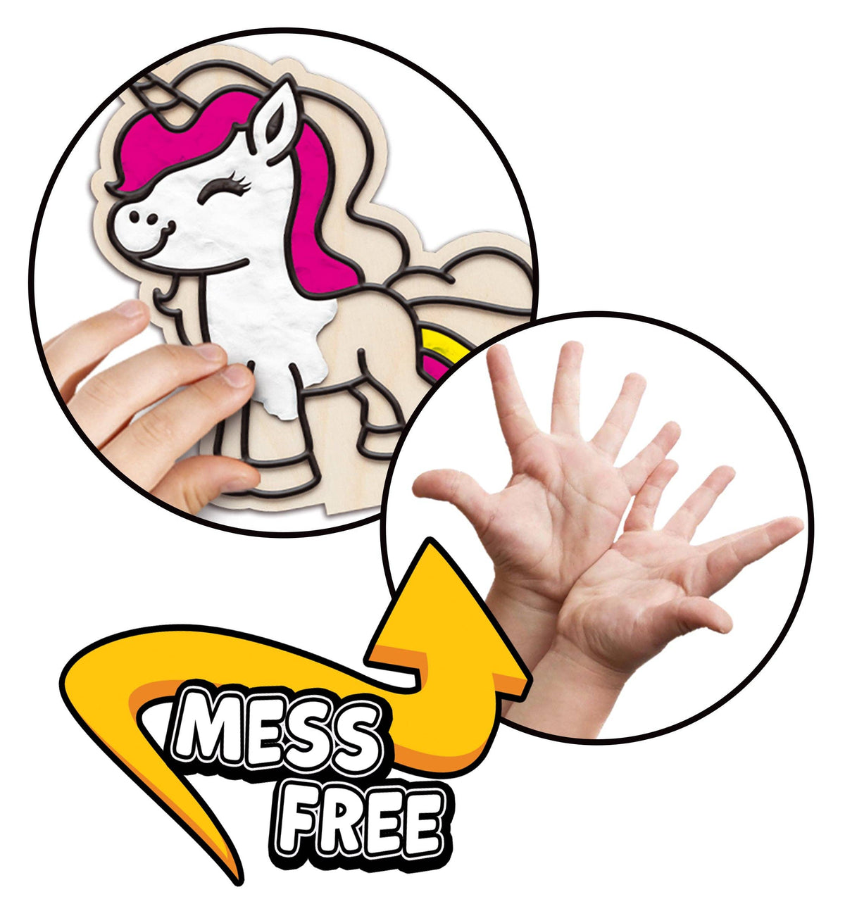 Unicorn Clay Colouring Kit