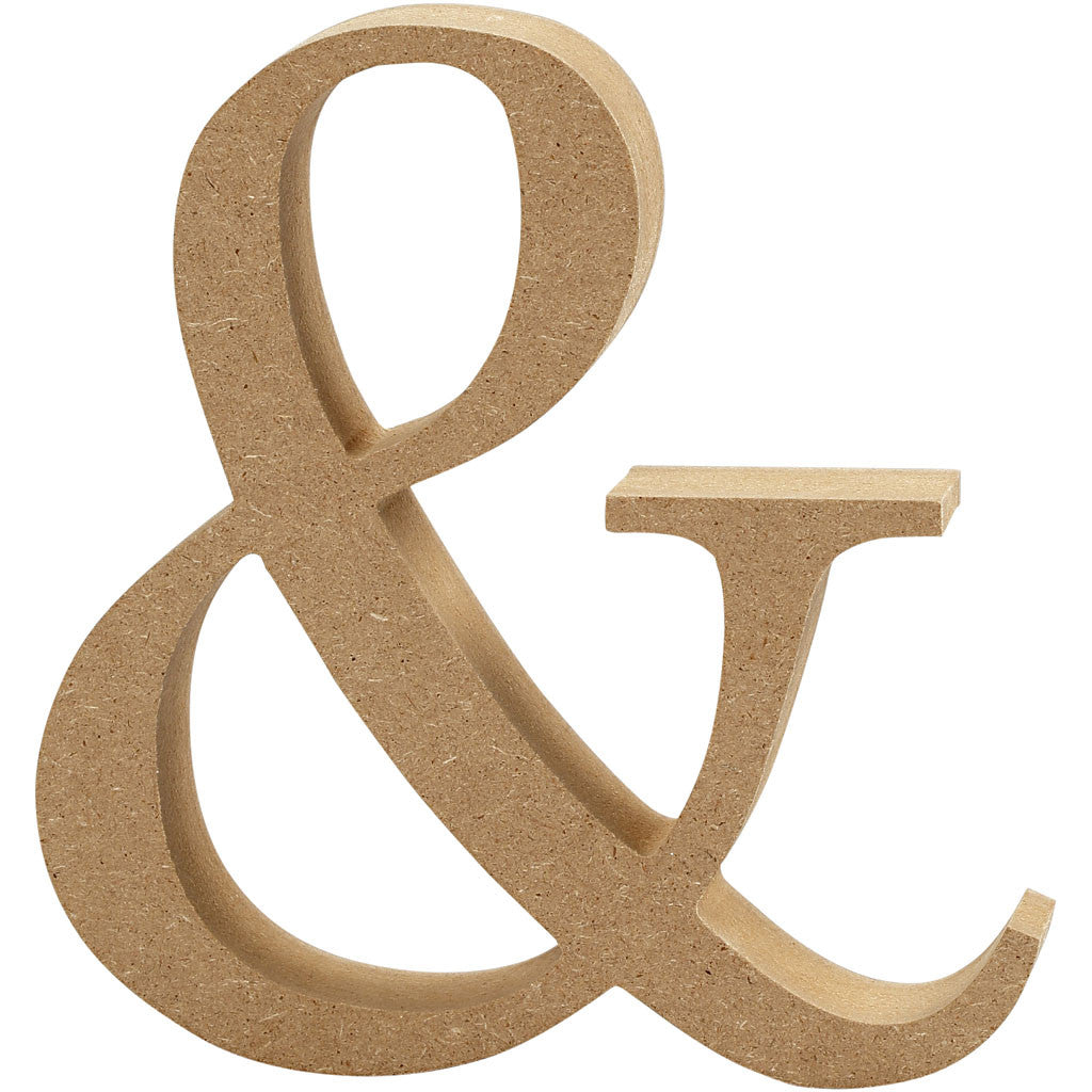 3d mdf Wooden Letters, Numbers & Symbols - 8cm