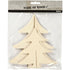 Made of Wood 3D Christmas Trees: 2pc