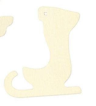 Small Wood Shape - Hanging Christmas Ornament