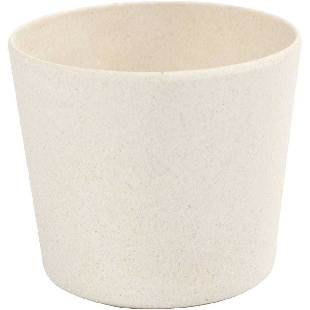 Small Bamboo Fiber Flower Pot | Buy Online from The Home Crafters