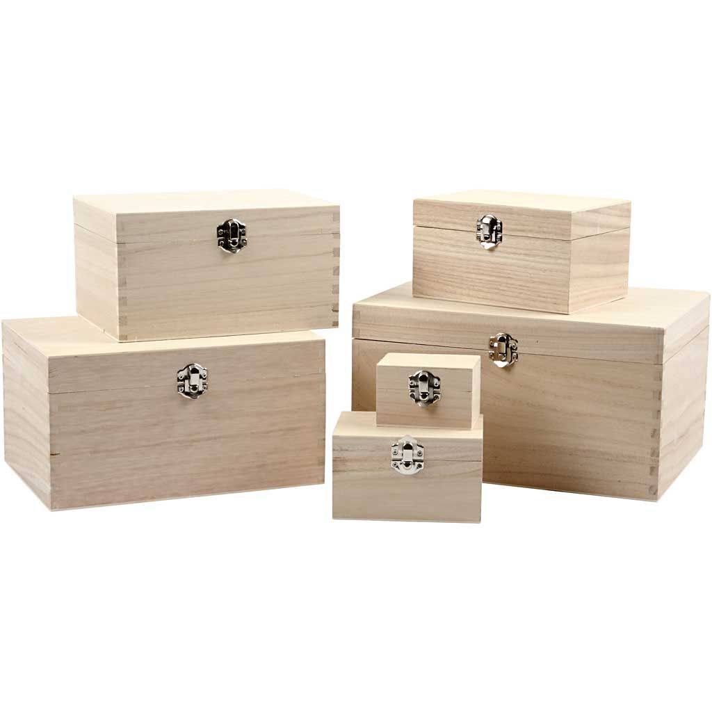 Wooden Keepsake Box with Clasp: various sizes - each | Buy Online from The Home Crafters