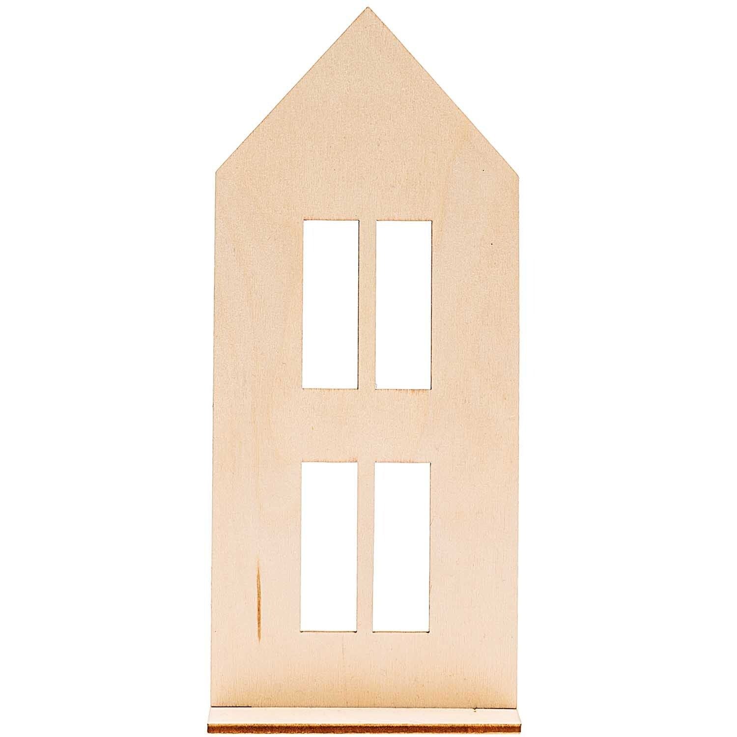 Christmas Woodcraft Decoration Set - Town Houses | Buy Online from The Home Crafters