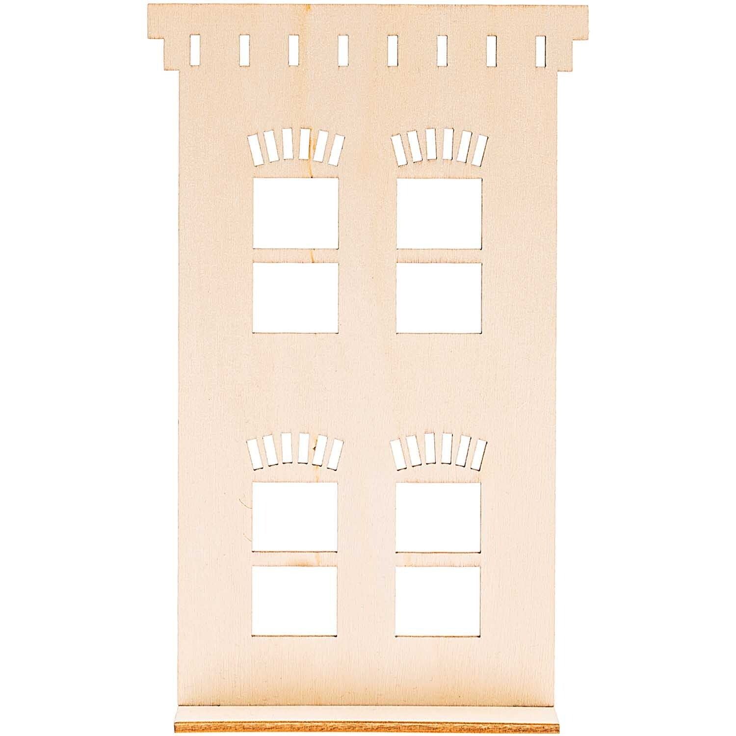 Christmas Woodcraft Decoration Set - Historical Houses | Buy Online from The Home Crafters