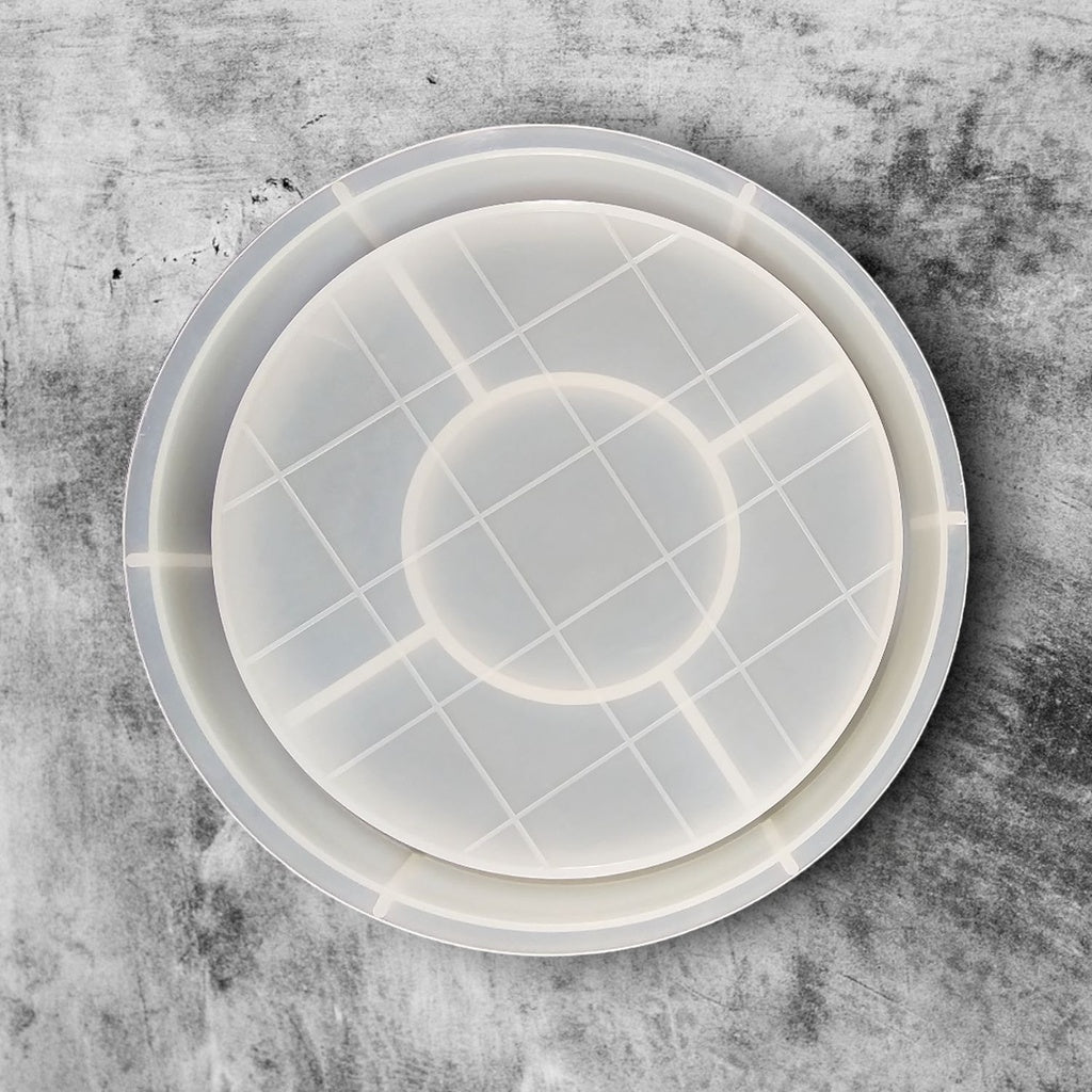 Large Silicone Mould: Round Mosaic Tray - 19cm