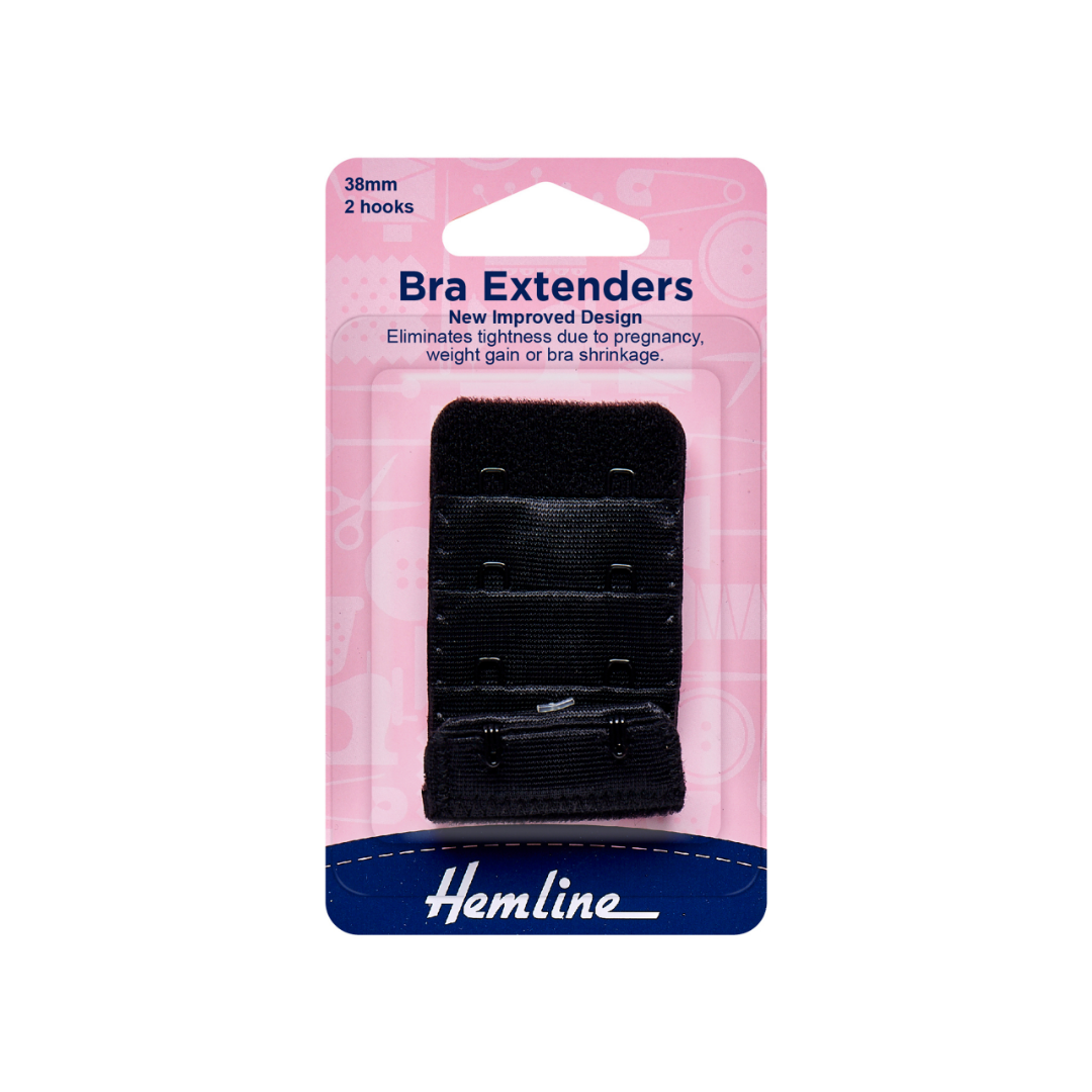 Hemline Bra Back Extender - choice of colour & size