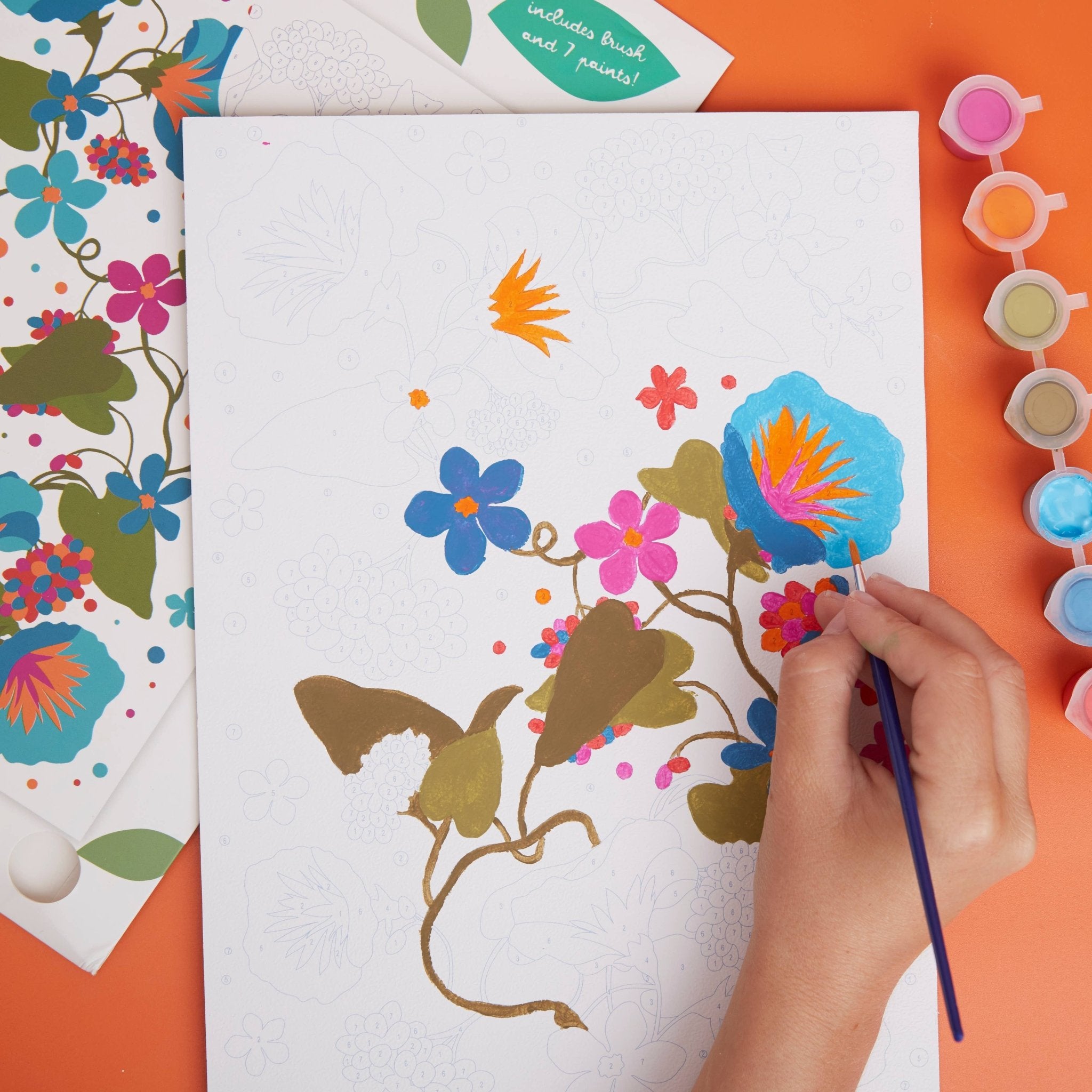 RHS Paint By Numbers For Kids: Blooms | Buy Online from The Home Crafters