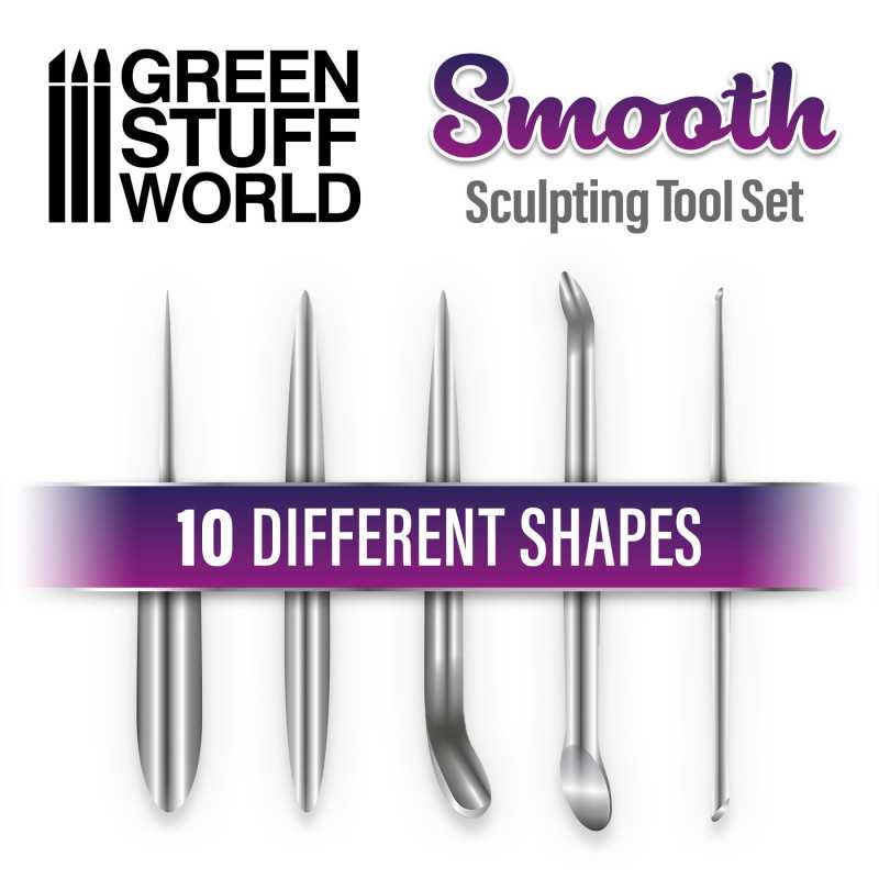 Green Stuff World: Smooth Sculpting Tools Set - 5pc | Buy Online from The Home Crafters