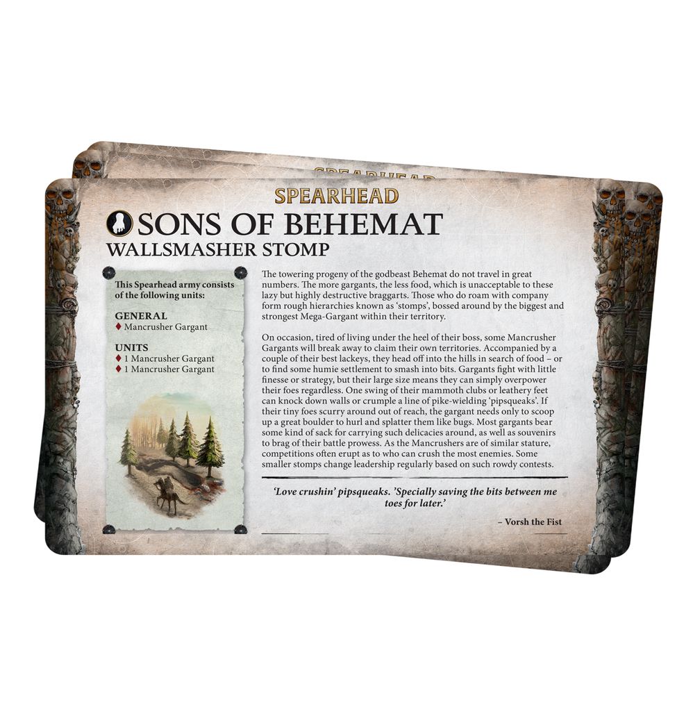 AoS Faction Pack: Sons of Behemat