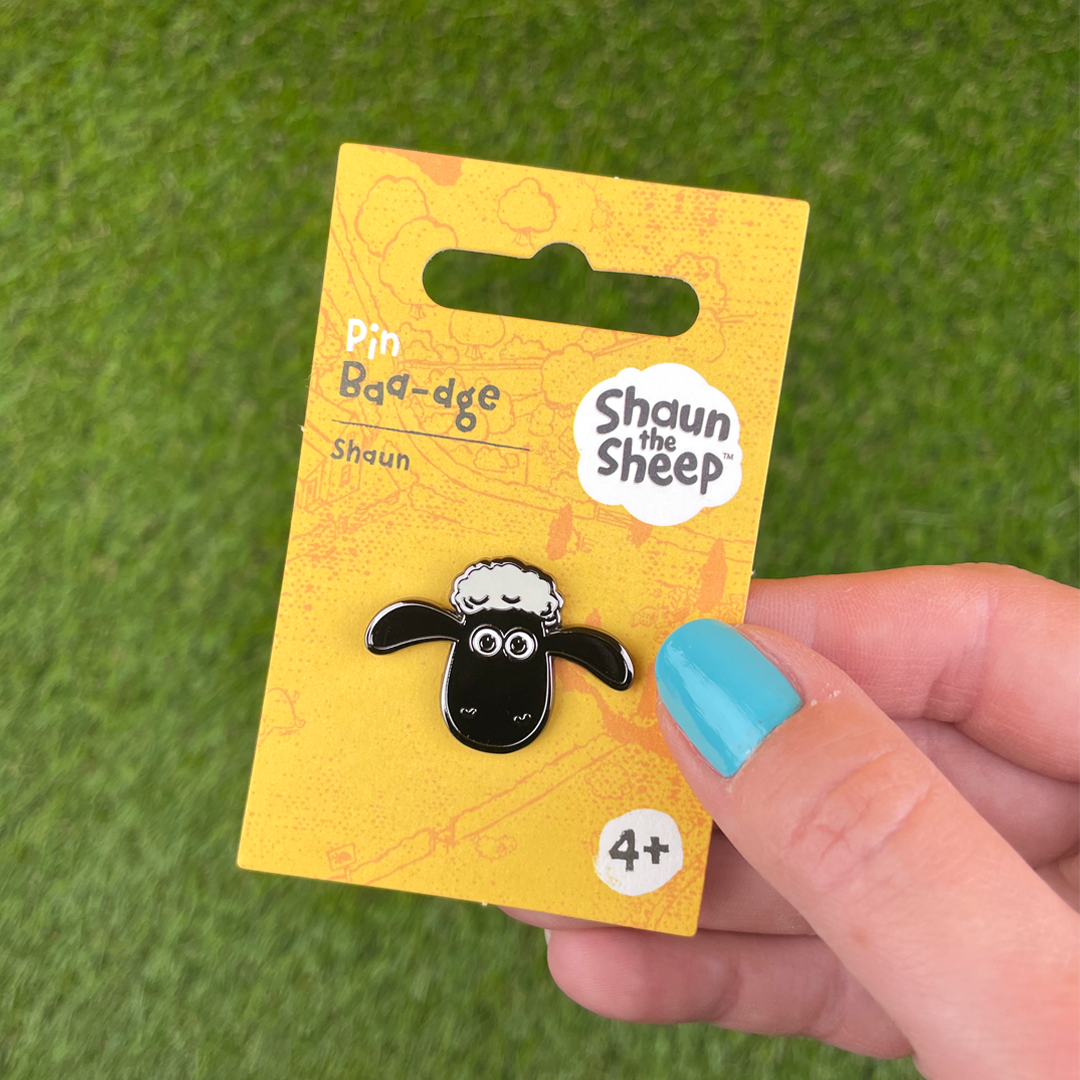 Shaun the Sheep Face Pin Badge