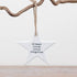 ‘Never Forgotten’ Hanging Ceramic Memorial Star – 8.5cm
