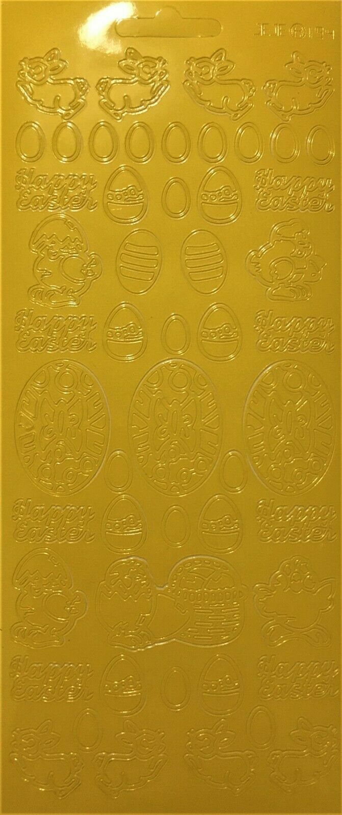 Easter Festive Peel Off Stickers for Card Making