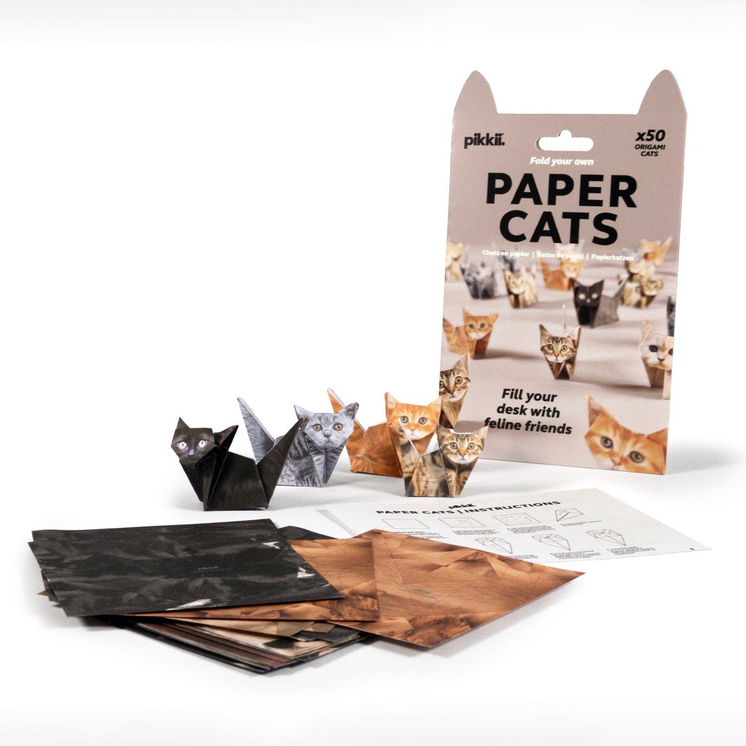 Paper Cats | Perfect For Cat Lovers | Cute DIY Origami Kit | Buy Online from The Home Crafters