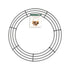 Deco Mesh Coated Wire Wreath Frame Ring
