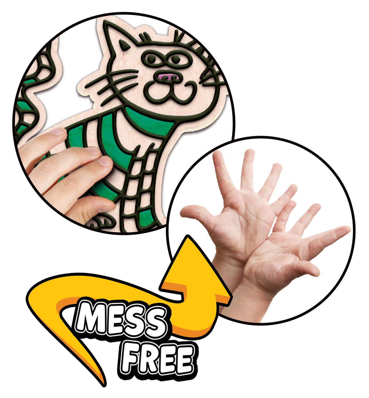 Cat Clay Colouring Kit
