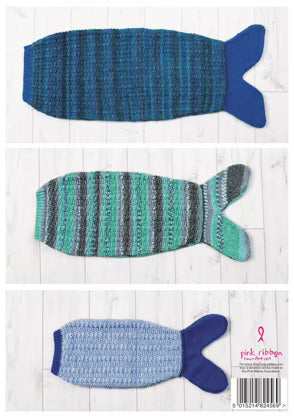 King Cole Mermaid Tail Blanket Knitting Pattern 4865 - Chunky