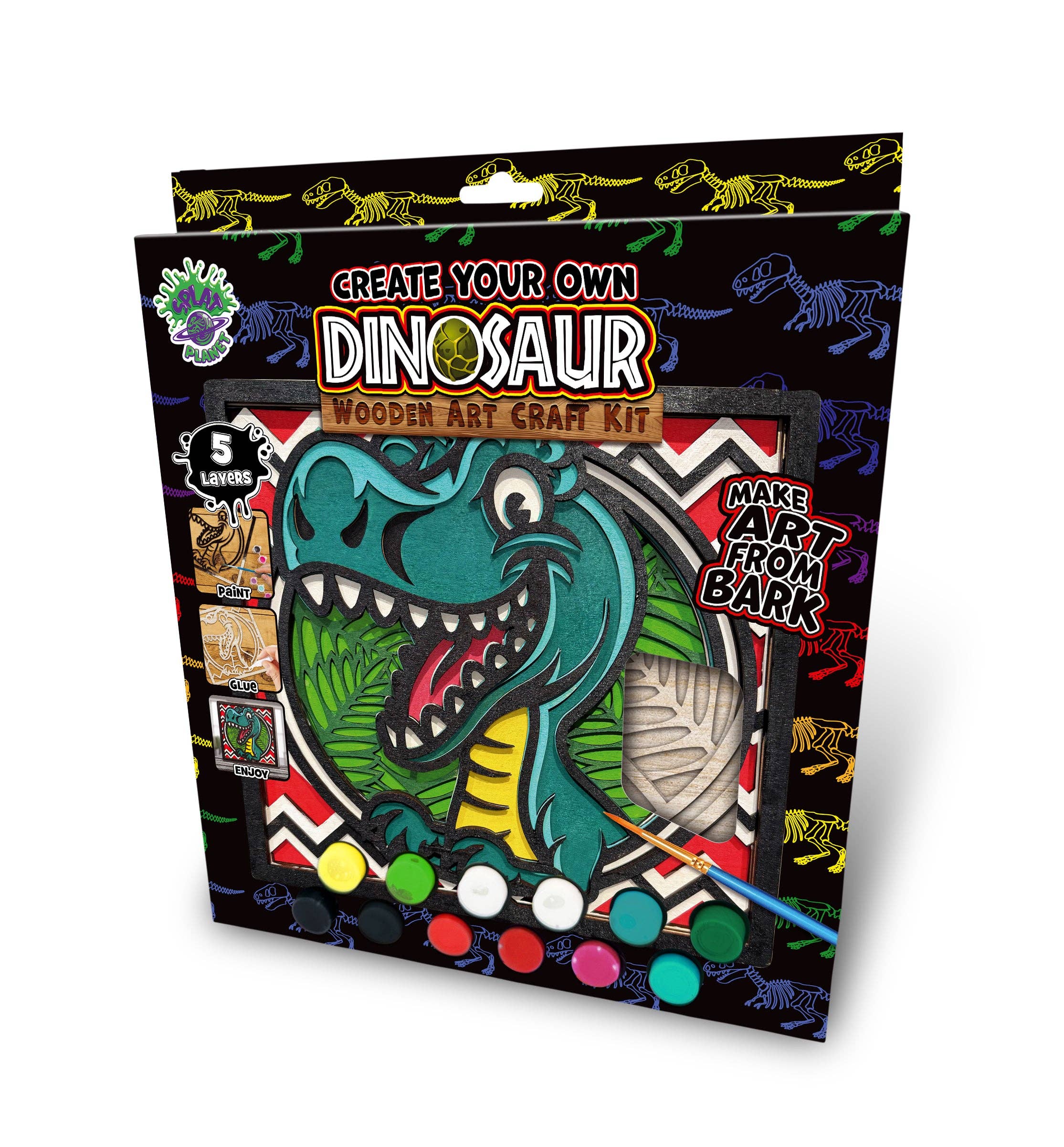 Wooden Dinosaur Art Craft Kit