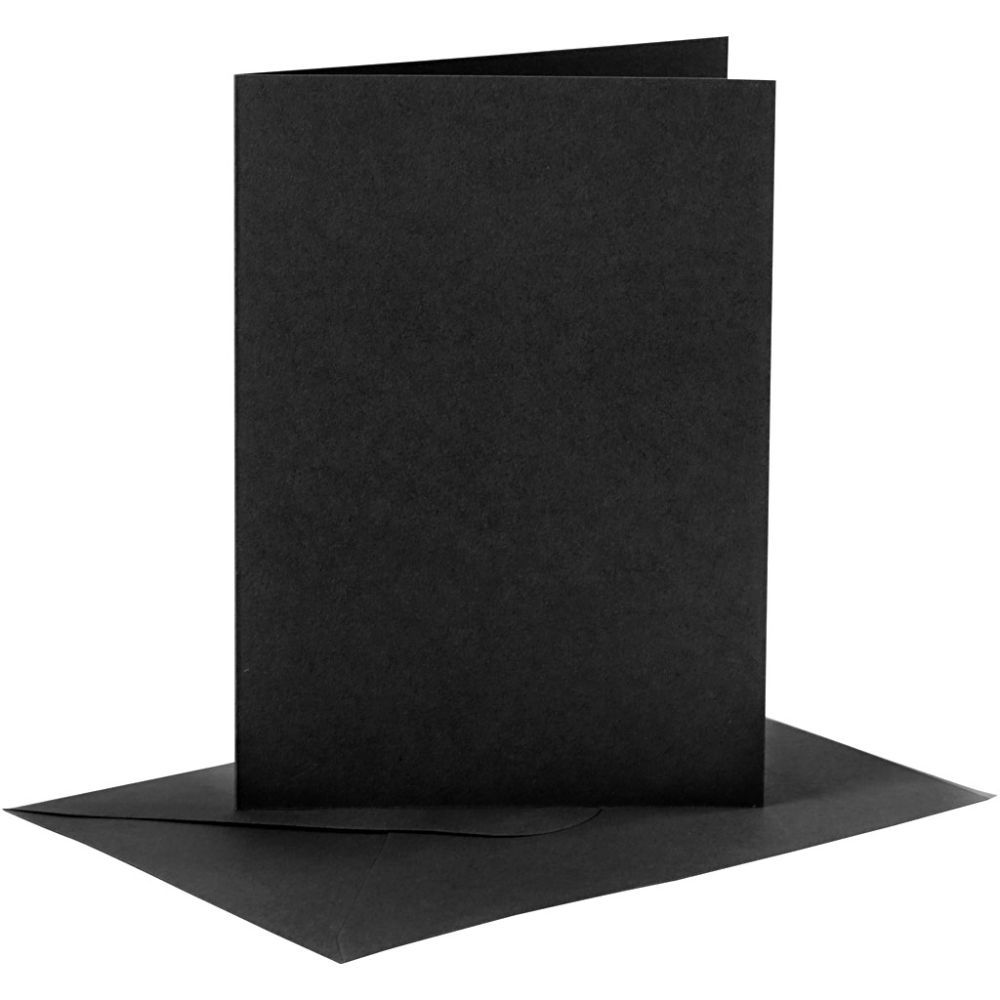 Coloured Blank Cards with Envelopes: 10.5x15 cm - 6pk | Buy Online from The Home Crafters