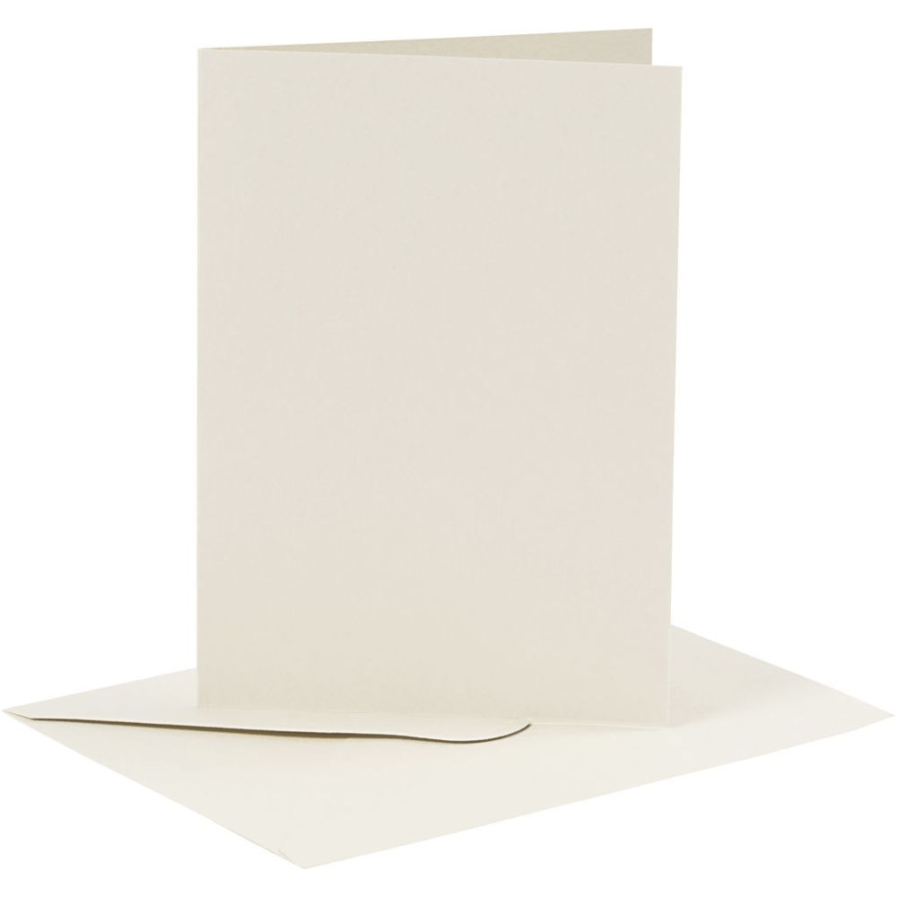 Coloured Blank Cards with Envelopes: 10.5x15 cm - 6pk | Buy Online from The Home Crafters
