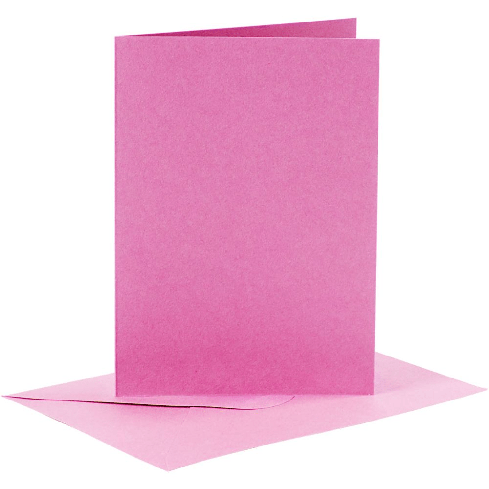 Coloured Blank Cards with Envelopes: 10.5x15 cm - 6pk | Buy Online from The Home Crafters