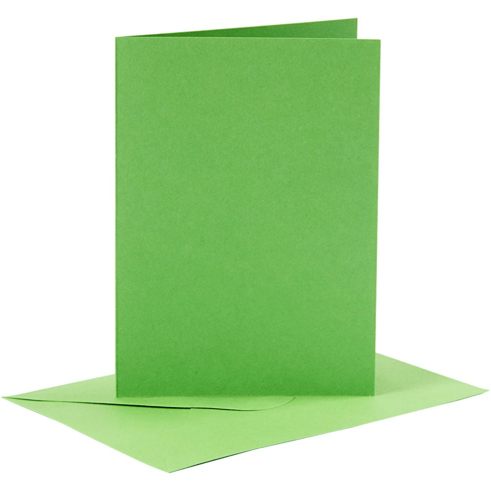 Coloured Blank Cards with Envelopes: 10.5x15 cm - 6pk | Buy Online from The Home Crafters