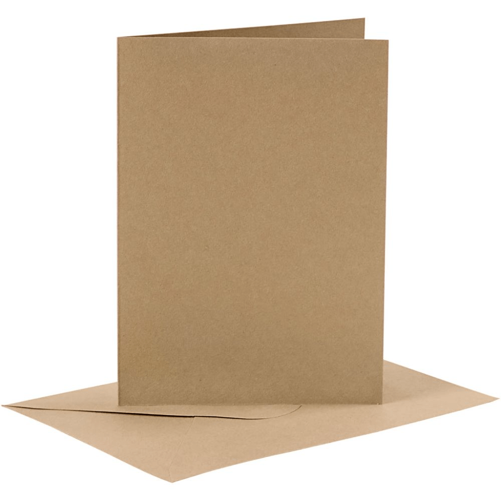 Coloured Blank Cards with Envelopes: 10.5x15 cm - 6pk | Buy Online from The Home Crafters