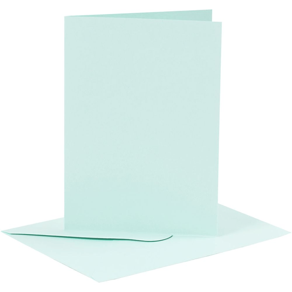 Coloured Blank Cards with Envelopes: 10.5x15 cm - 6pk | Buy Online from The Home Crafters